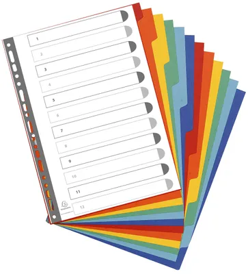 Zdjęcie produktu dla EXACOMPTA 99H EXACOMPTA Karton-Register, DIN A4+, 12-teilig