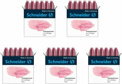 Produktbild von Schneider Standard-Tintenpatronen 5er-Set rose