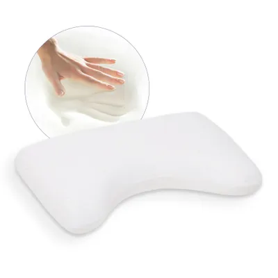 Produktbild von Schlafkissen mit Memory-Effekt - Orthopädische Kissen für Seitenschläfer, waschbarer hypoallergener Bezug, ergonomische Form, EcoSapiens Ortosleep PRO
