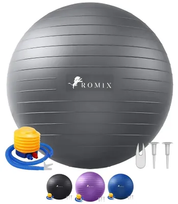Image de Balle de fitness 65 cm - Anti-éclatement, avec pompe