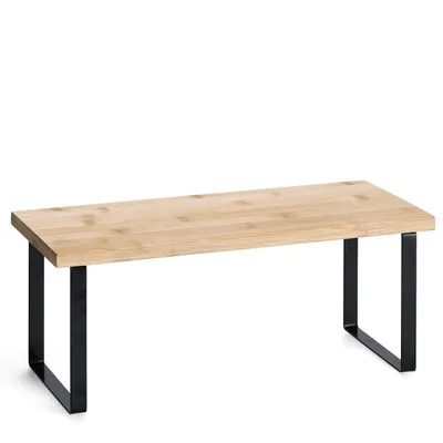 Obrázek produktu pro Zeller Present 27429, Police, Volně stojící, Bamboo, Kov, Černá, Přírodní, Univerzální, 1 police/polic