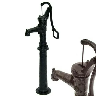 Produktbild von Guss Handschwengelpumpe Schwengelpumpe mit Ständer Wasserpumpe 55910+55911 Gartenpumpe