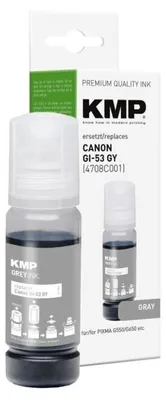 Produktbild von KMP 1583,0041, Kompatibel, Grau, Canon, GI53GY (4708C001), 3800 Seiten, 60 ml
