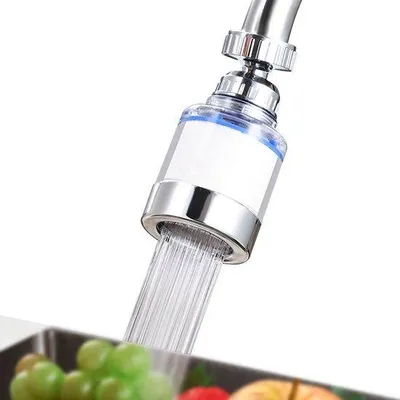 Produktbild von Kochfilter, 360-Grad-Wasserhahn, 6-Stück-PP-Katunen-Wasserfilterelement, 2-Stück-Wasserhahn-Filter, Sprudler, Küchenzubehör