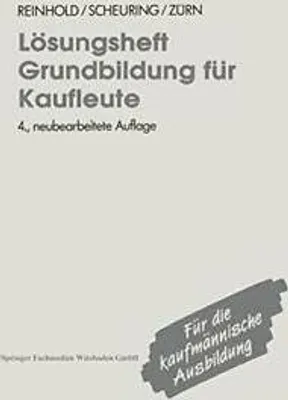 Immagine prodotto di Lösungsheft Grundbildung für Kaufleute