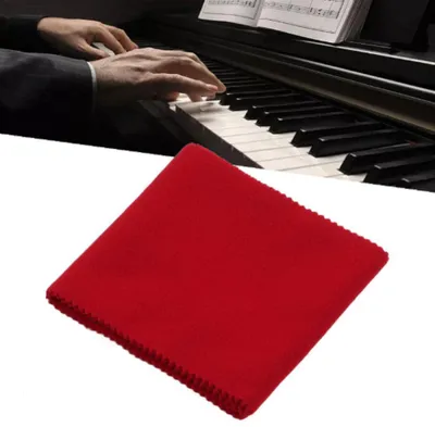 Produktbild von Klaviertuch Klaviertastenabdeckung Tastaturabdeckung - 76-88 Tasten - Baumwolle - Rot - Für Keyboard und Klavier