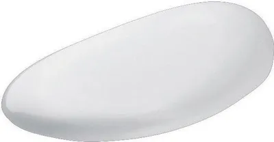 A white toilet seat with a lid, shown from a diagonal angle on a white background.