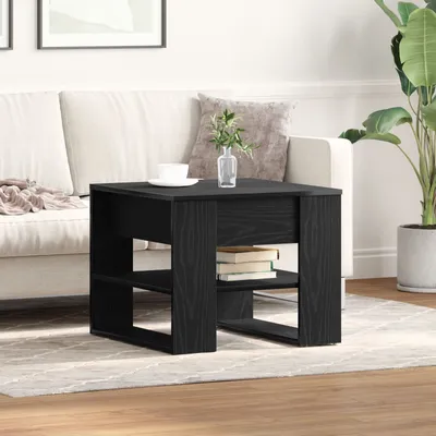 Produktbild von Möbel Schwarzer Eichen-Couchtisch 55,5x55x45 cm aus Holzwerkstoff - Couchtische 862730
