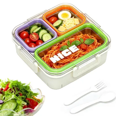 Productafbeelding van Roestvrijstalen Lunchbox met Vakken en Afdichting