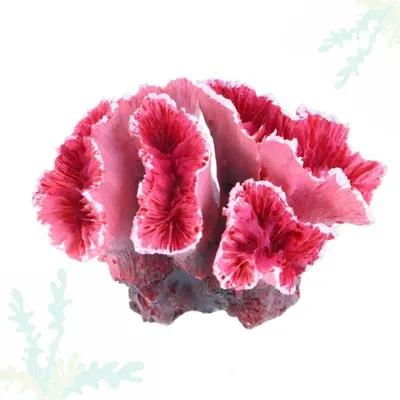 Image de Décoration de corail rose artificielle pour aquariums