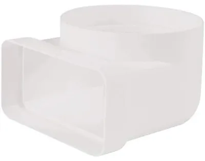 Immagine prodotto di Gomito 90 rettangolare-tondo diam. 10 55x110 mm vecamco 6002-115-08