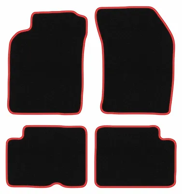 Imagen del producto de Alfombrillas de moqueta para Nissan Almera N15 1995-2000 (hatchback/sedán) – juego de 4 piezas, /rojo, a medida – Wielganizator CARLUX