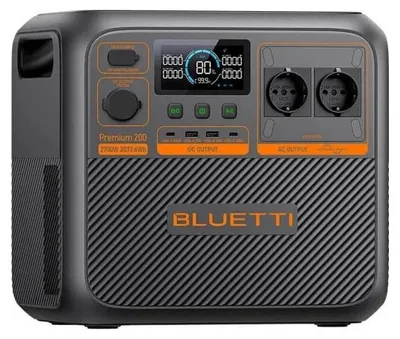 Produktbild von Bluetti Premium 200 V2, AC, Solar, Zigarettenanzünder, 2073,6 Wh, 2700 W, 2300 W, Reiner Sinus, 120 W