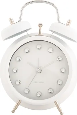 Produktbild von Karlsson – Glam Diamonds Wecker – Weiß