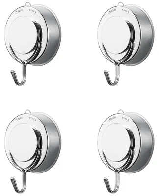 Produktbild von Omgoods - Saugnapf-Haken - 4 Stück - Multifunktionale Haken für Badezimmer/Küche - Starker Halt - Hochwertiges PVC - Maximale Belastbarkeit: 5 kg - Saugnapf-Haken