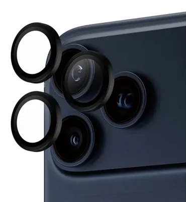 Image de PanzerGlass ® Hoops® Noir Protection pour appareil photo iPhone 17 Pro | iPhone 17 Pro Max | iPhone 16 Pro | 16 Pro Max, Apple, Apple - iPhone 2025 Pro, Apple - iPhone 2025 Pro Max, Apple - iPhone 16 Pro, Apple - iPhone 16 Pro..., Application sèche, Résistant aux rayures, Protection