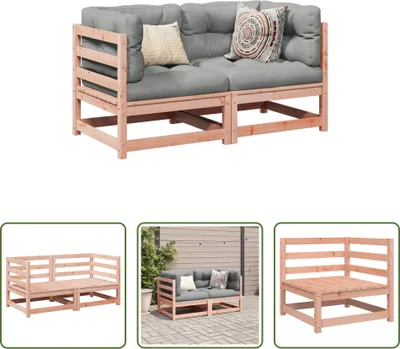 Produktbild von The Living Store 2-tlg. Garten-Sofagarnitur Massivholz Douglasie