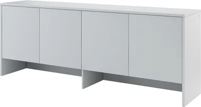 Produktbild von MEBLINI Hängeschrank für Horizontal Schrankbett Bed Concept - Wandschrank mit Ablagen und Fächern - Wandregal - BC-10 für 120x200 Horizontal - Grau Matt