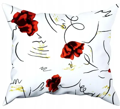 Produktbild von Nyks Flanell Kissenbezug Blumen 40x40 cm