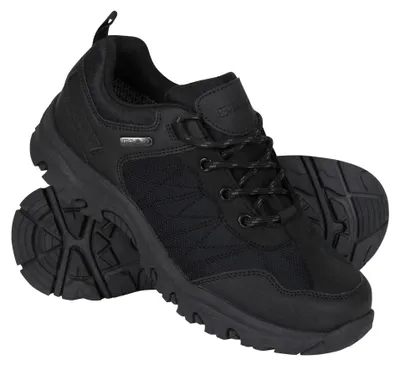 Produktbild von Mountain Warehouse - Kinder Wanderschuhe "Stampede", Wasserfest, Wildleder MW202 (32 EU) (Schwarz)