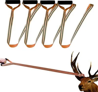 Immagine prodotto di Quattro corde per cani selvatici da 150 cm, corde robuste e antiscivolo, corde per cervi, funi per cervi, ausilio di soccorso, corde per cervi con comoda impugnatura, tubo da caccia, ausilio di soccorso per la caccia all'aperto