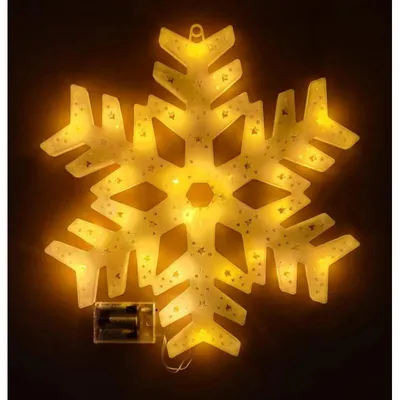 Obrázek produktu pro Foxter Svítící LED vločka XXL 40 cm teplá bílá