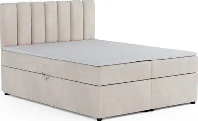 Produktbild von Boxspringbett ROCK 160x200 Velour Creme H4