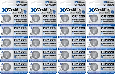 Produktbild von 20x XCell Lithium-Knopfzelle CR1220 3V/40mAh (4x 5er-Pack)