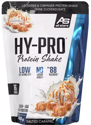 Produktbild von All Stars Hy-Pro Protein Shake - 400 g-Beutel Salted Caramel
