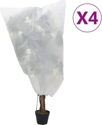 Image de Housses de protection pour plantes avec cordon de serrage 4 pcs