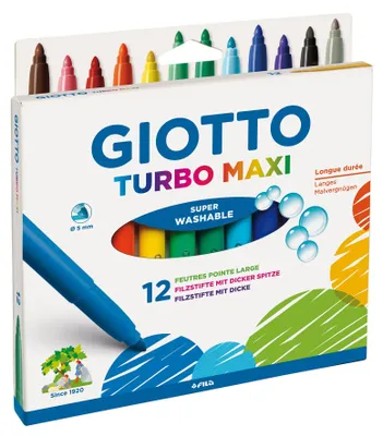 Immagine prodotto di GIOTTO F076400 Penna a punta in fibra Turbo Glitter - 10 colori assortiti