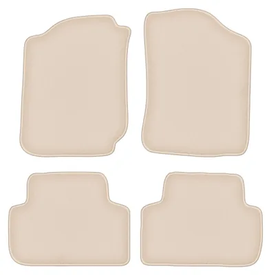 Productafbeelding van Velours automatten voor Toyota Land Cruiser J90 / J95 1996-2001 – 4-delig, beige, op maat – Wielganizator FORTUNA