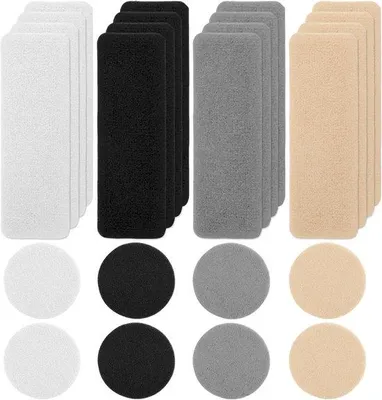Image de Patchs de réparation pour chaussures - Cales pour trous - Réparation de chaussures - Autocollants et souples - 24 pièces - Multicolores