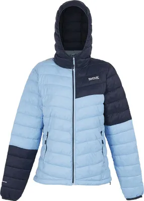 Produktbild von Regatta Hillpack III Steppjacke für Damen mit Kapuze, Farbe:Blau, Größe:36