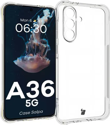 Produktbild von Bizon Case Salpa flexible Hülle für Galaxy A36 5G, transparent