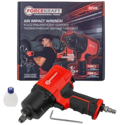 Obrázok produktu pre Pneumatický rázový uťahovák 1/2" 1450 Nm s dvojitým kladivom