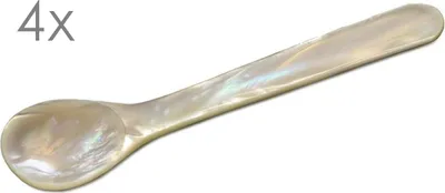 Produktbild von EDZARD Eierlöffel Perlmutt rund 4er Satz L 11 cm