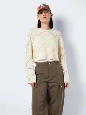Produktbild von Cropped Strickpullover NMJUNE | XL