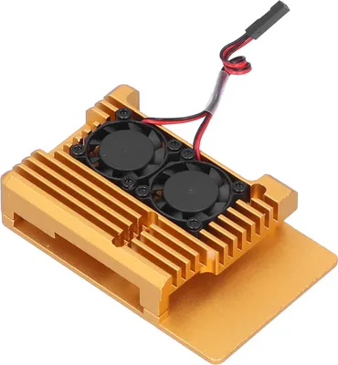 Zdjęcie produktu dla Obudowa ochronna z podwójnym wentylatorem chłodzącym dla Raspberry Pi 3 Model B B+