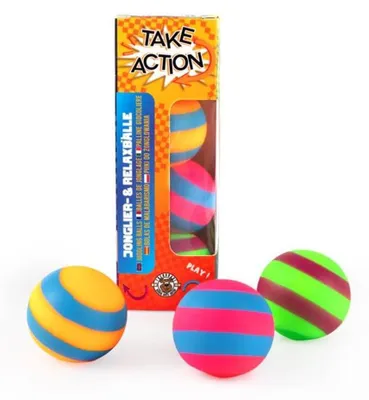 Produktbild von TAKE ACTION Jonglier- und Relaxbälle 3er-Set
