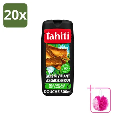 Obrázok produktu pre 20 kusov gélov na sprchovanie Tahiti, vôňa osviežujúceho dreva, objem 300 ml, balenie