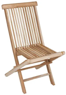 Obrázok produktu pre Teaková záhradná stolička s operadlom – 90 x 50 cm