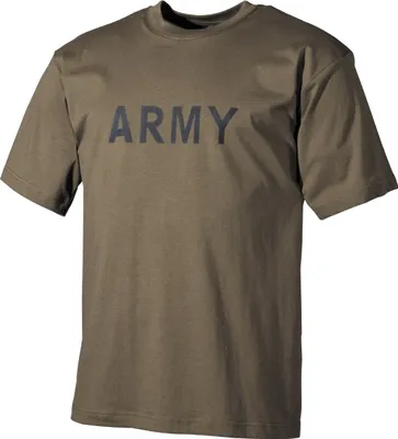 Produktbild von T-Shirt, bedruckt, "Army", oliv XXXL