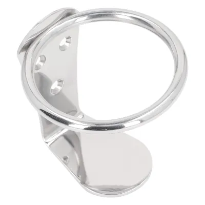 Immagine prodotto di Portabibite ad anello per barca, in acciaio inox, montaggio a parete, portabibite singolo per barca per camper e yacht