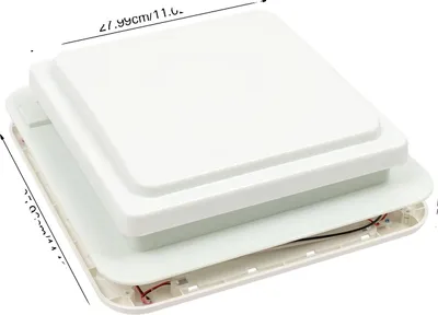 Produktbild von RV-Dachventilator, leistungsstarker Luftstrom, geräuscharmes Design, WEISS