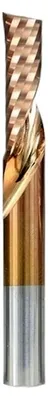 Produktbild von 1 Stück Untercut Schaftfräser Hartmetall Einzelflöte Spiralfräser 3,175 mm-12 mm Schaft Titanbeschichtung O-Flöte CNC Fräser (3,175 x 2 x 17 x 45 L)