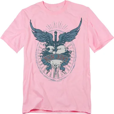 Produktbild von Bon Jovi - T-Shirt für Herren/Damen Uni TV26902 (XL) (Pink)