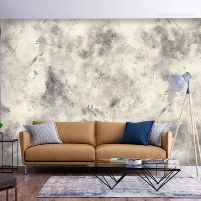 Produktbild von Vlies Fototapete Steine 400x280 cm Tapeten Wandtapete XXL Abstrakt Betonoptik wie gemalt a-A-10133-a-c