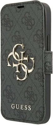 Produktbild von Guess Gubkp13X4Gmggr Iphone 13 Pro Max 6,7 Sari/Grau Buch 4G Großes Metall Logo
