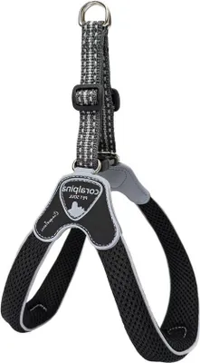 Produktbild von Weiches, atmungsaktives Halsband für kleine Hunde, schwarz, Größe 1